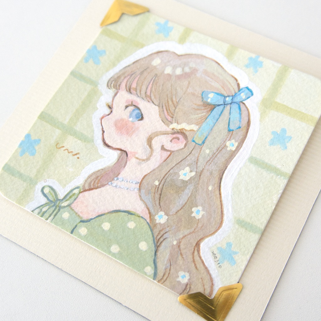 4月26日(日)まで【ミニ原画】Tiny Portraits of a Spring Day シリーズ【全9種】