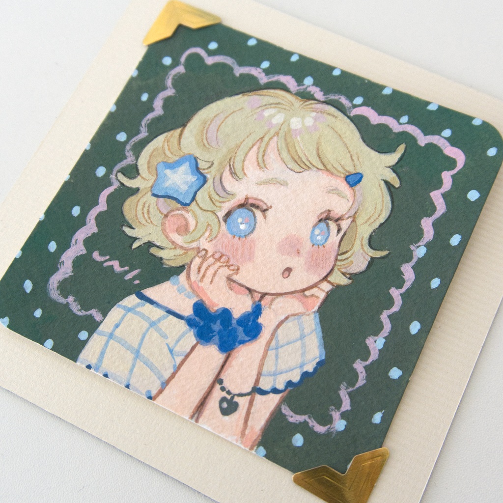 4月26日(日)まで【ミニ原画】Tiny Portraits of a Spring Day シリーズ【全9種】