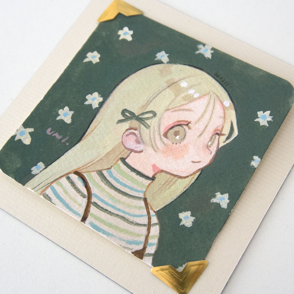 4月26日(日)まで【ミニ原画】Tiny Portraits of a Spring Day シリーズ【全9種】