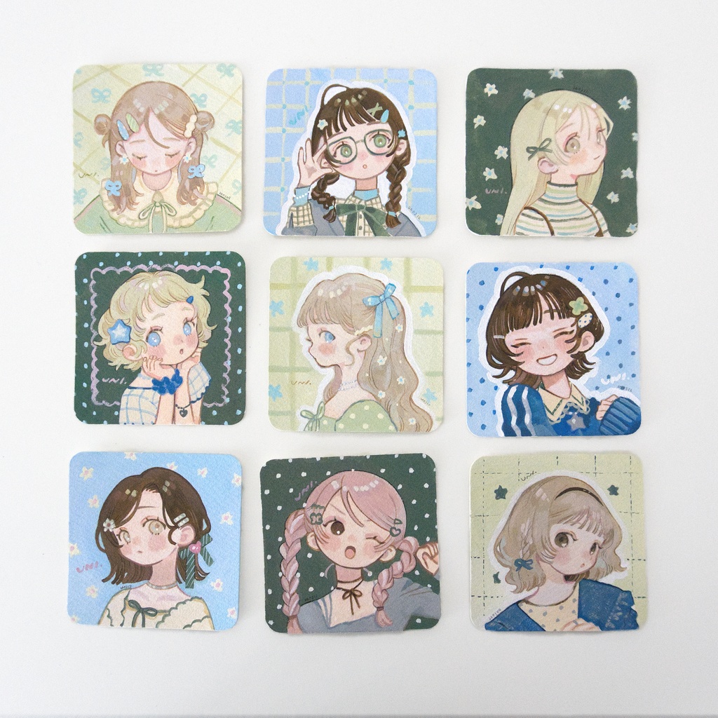 【ミニ原画】Tiny Portraits of a Spring Day シリーズ【全9種】