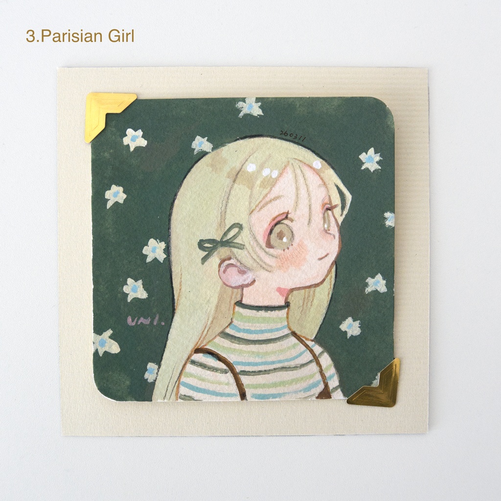 【ミニ原画】Tiny Portraits of a Spring Day シリーズ【全9種】