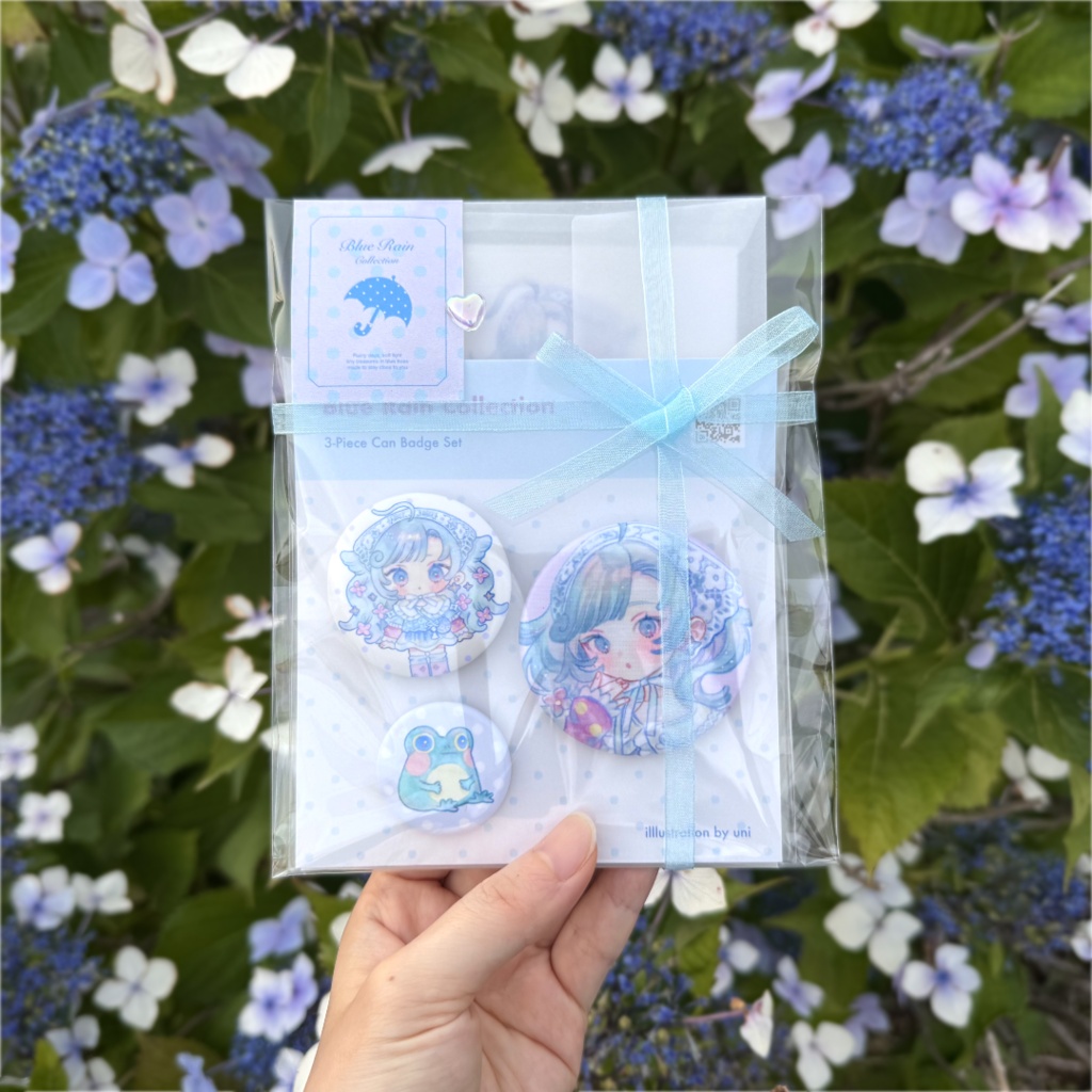 【新作】Blue Rain Collection☔️【缶バッジ・ポストカード・ステッカー】