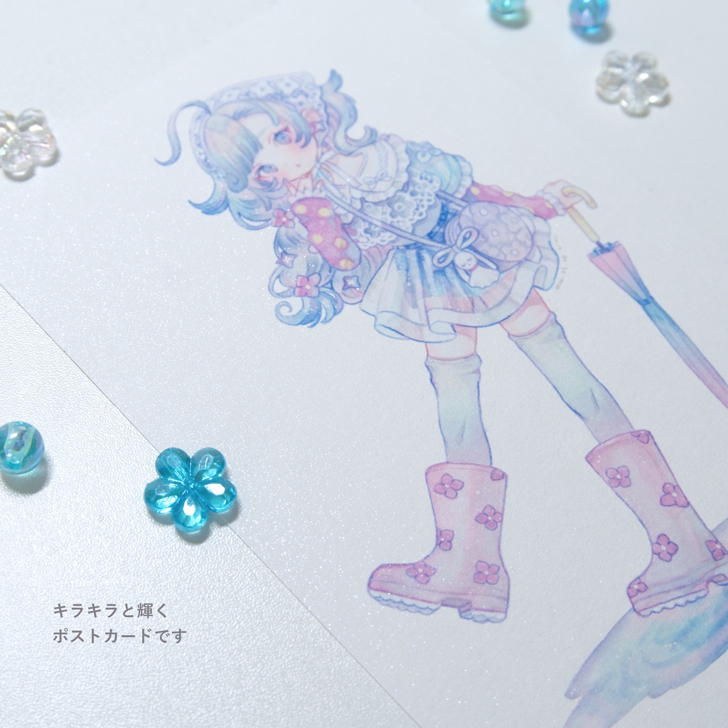 【新作】Blue Rain Collection☔️【缶バッジ・ポストカード・ステッカー】