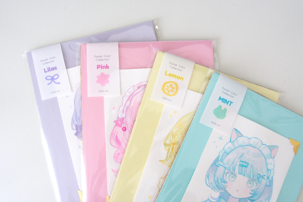【アクリルガッシュ】Pastel Color Collection(全4種)┊原画
