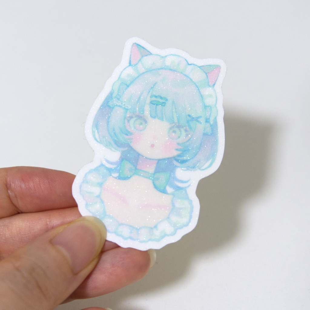 【新作】パステルカラー キラキラステッカーセット【4枚入り】