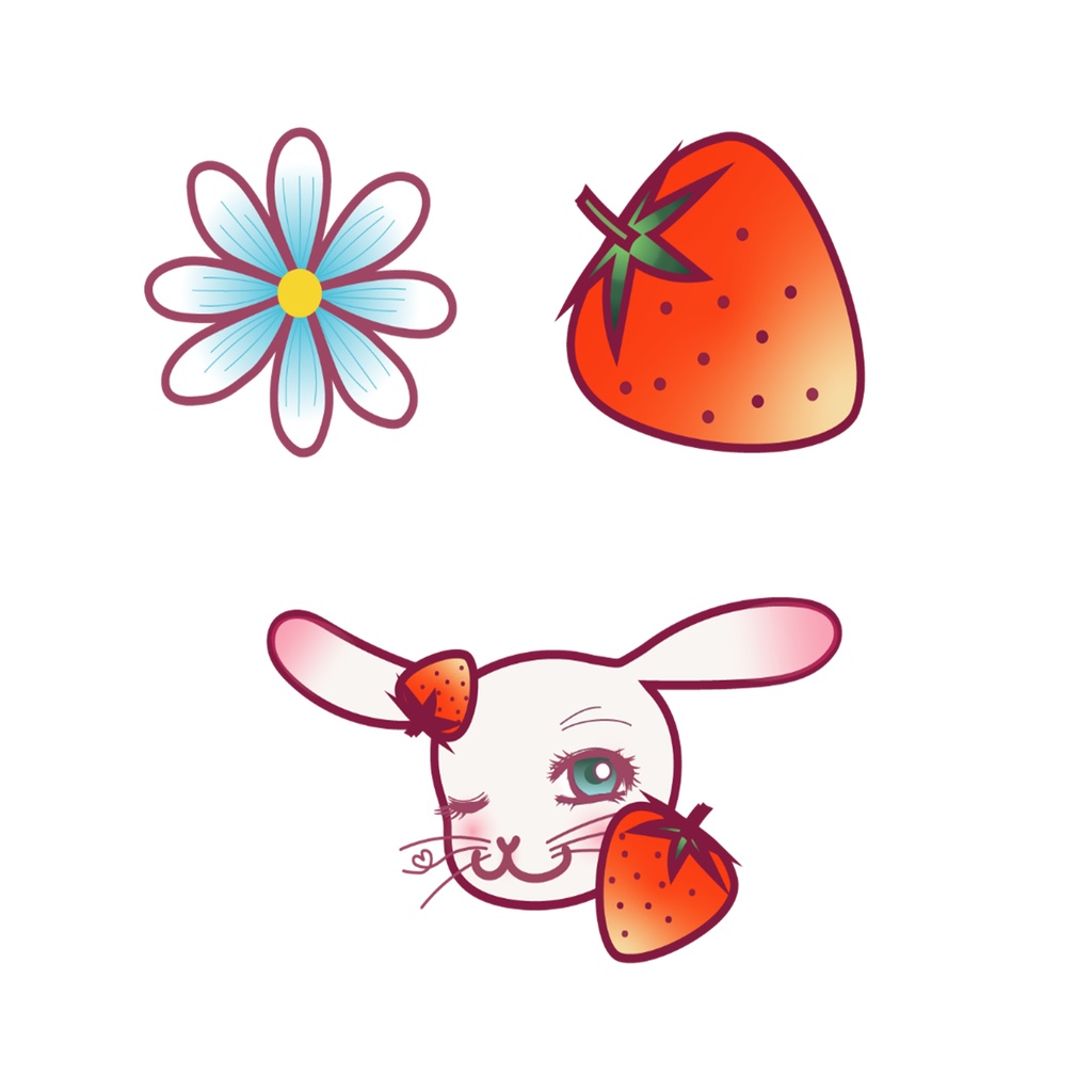 ♥らびこ♥オリジナルブランケット(いちご)