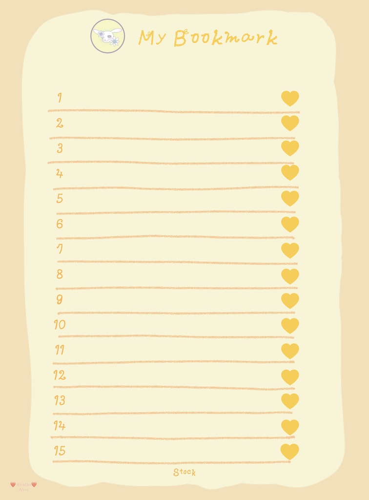 ♥らびこ♥オリジナル推しノート