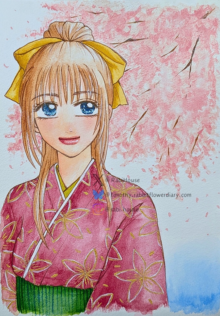 Rabbitflower Doll#91 [water color]