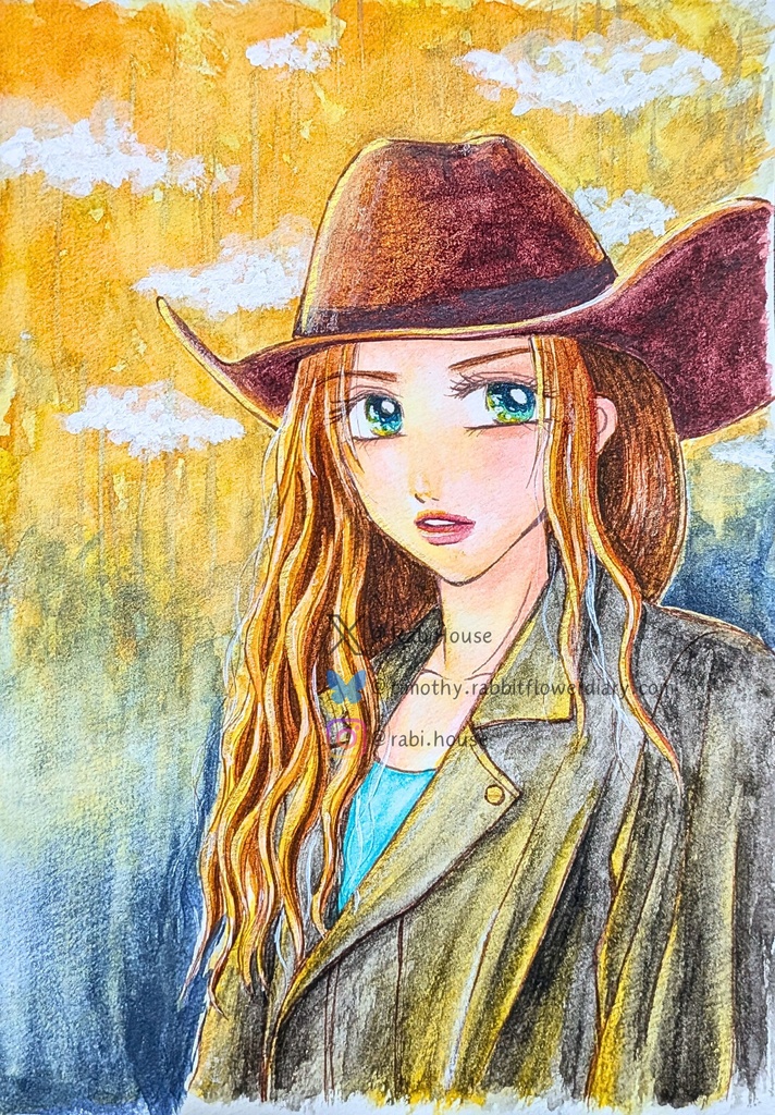  Rabbitflower Doll#92 [water color]