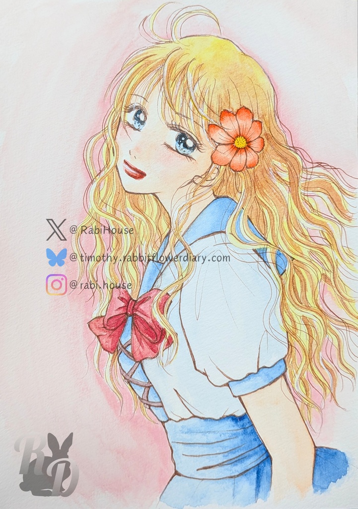 Rabbitflower Doll#93 [water color]