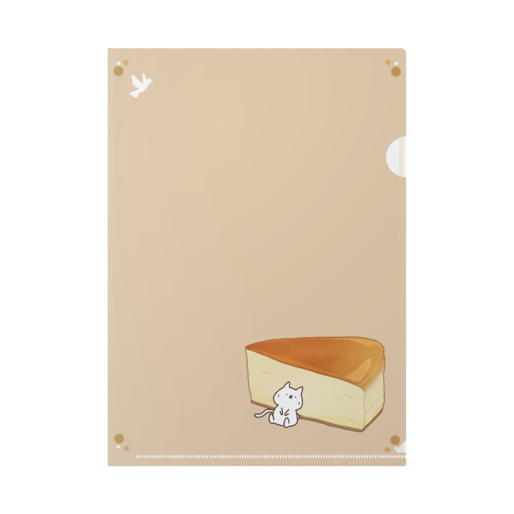ねことチーズケーキ クリアファイル