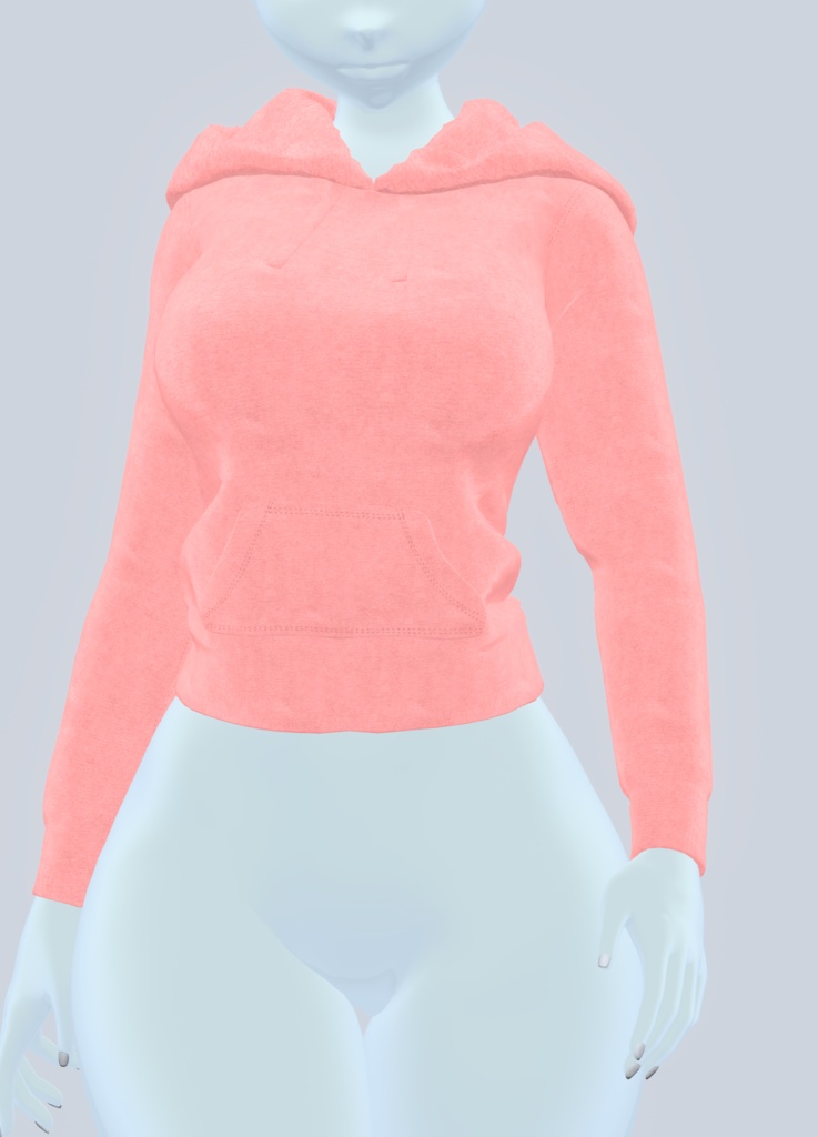 パーカー(ピンク+ブラックHoodie (Pink + Black)