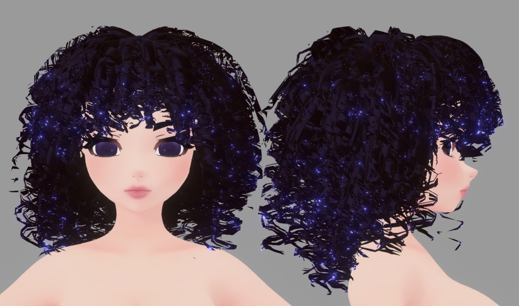 膨らんだ髪 (Puffy Hair)