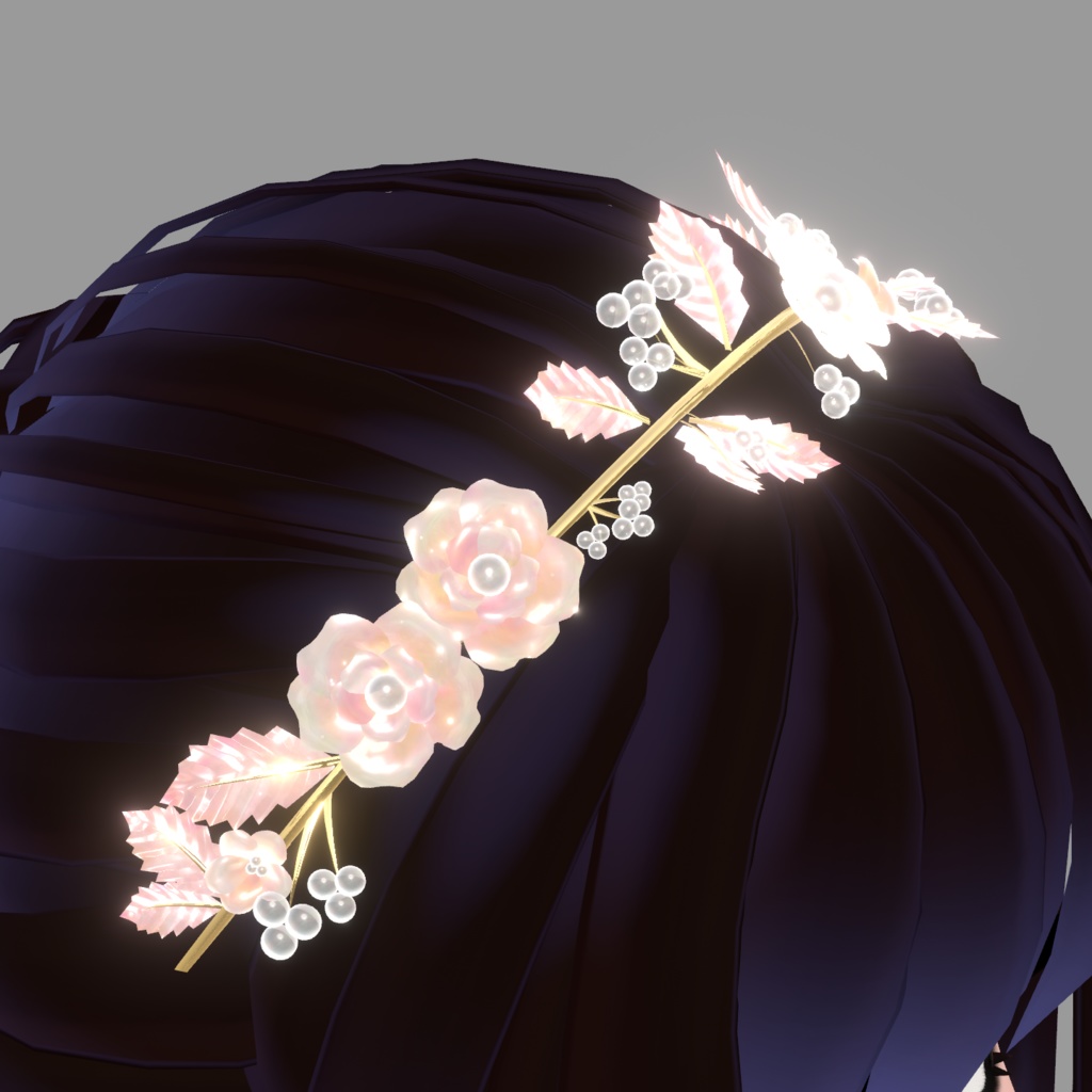 花のヘッドバンド、ブレスレット、リング (Flower Headband, Bracelet and Rings)