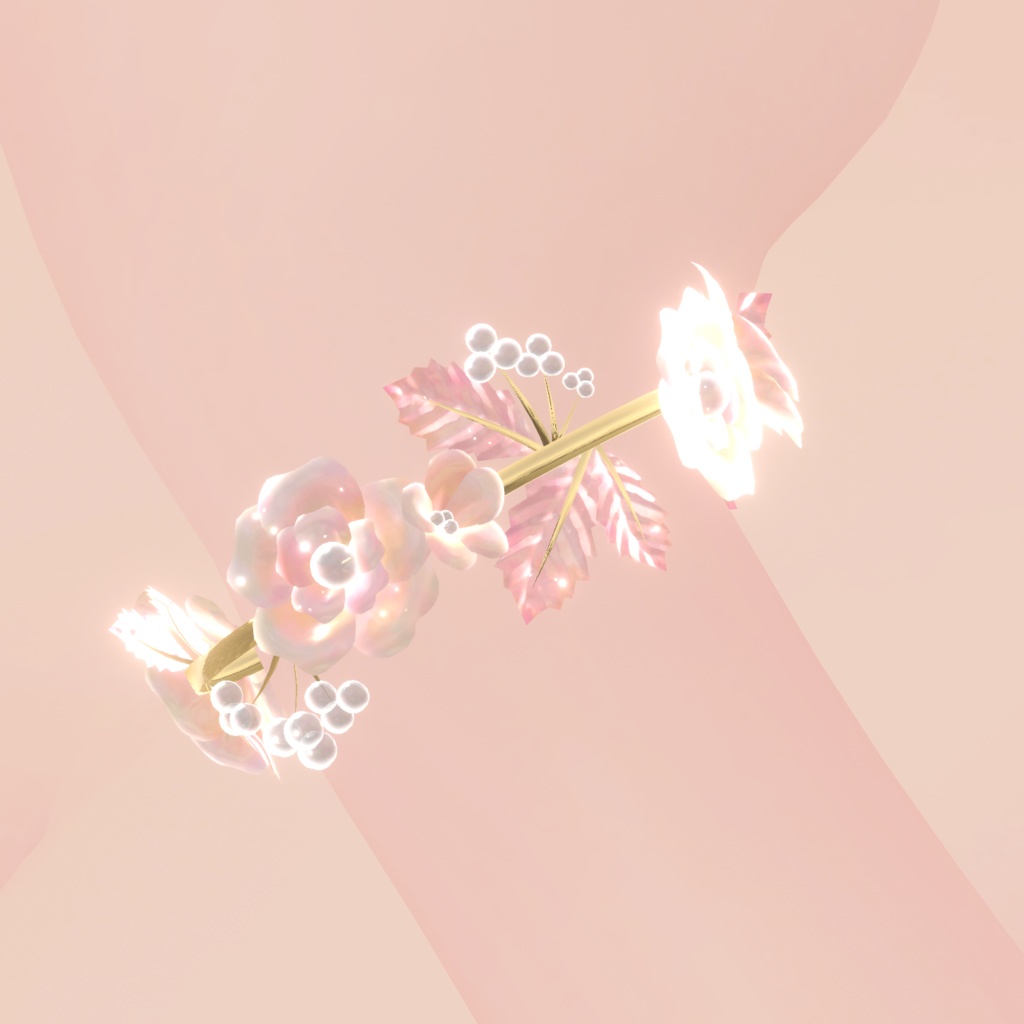 花のヘッドバンド、ブレスレット、リング (Flower Headband, Bracelet and Rings)