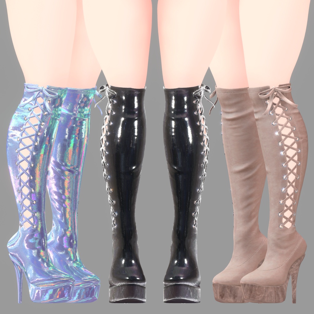 レースアップされたブーツ (Laced Boots)