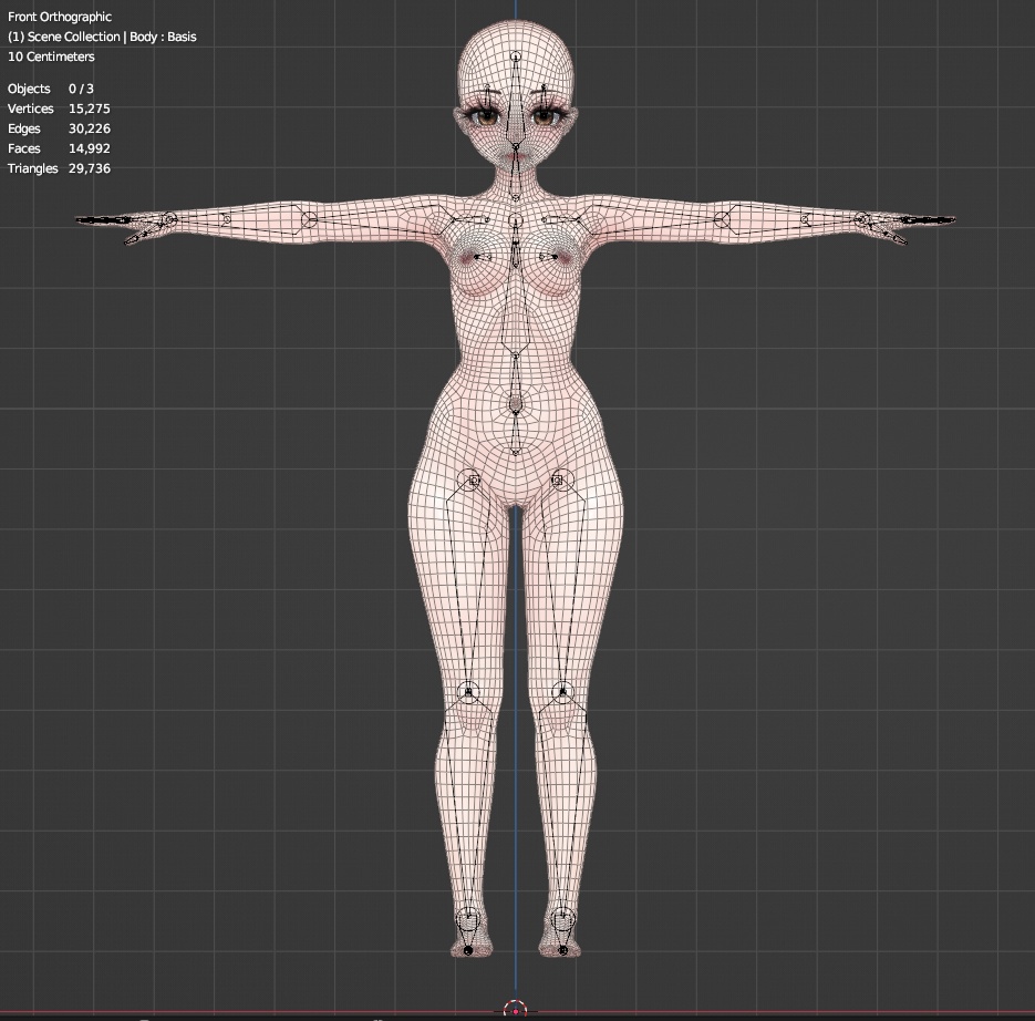 ケツベース(ヘッド+ボディ+ギフトビキニ) Kettu Base (Head+Body+Gift Bikini)
