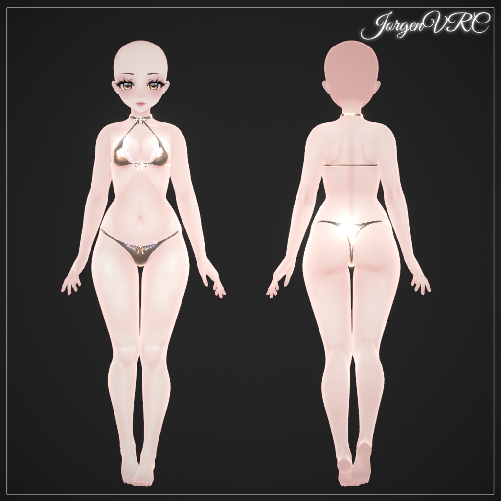ケツベース(ヘッド+ボディ+ギフトビキニ) Kettu Base (Head+Body+Gift Bikini)