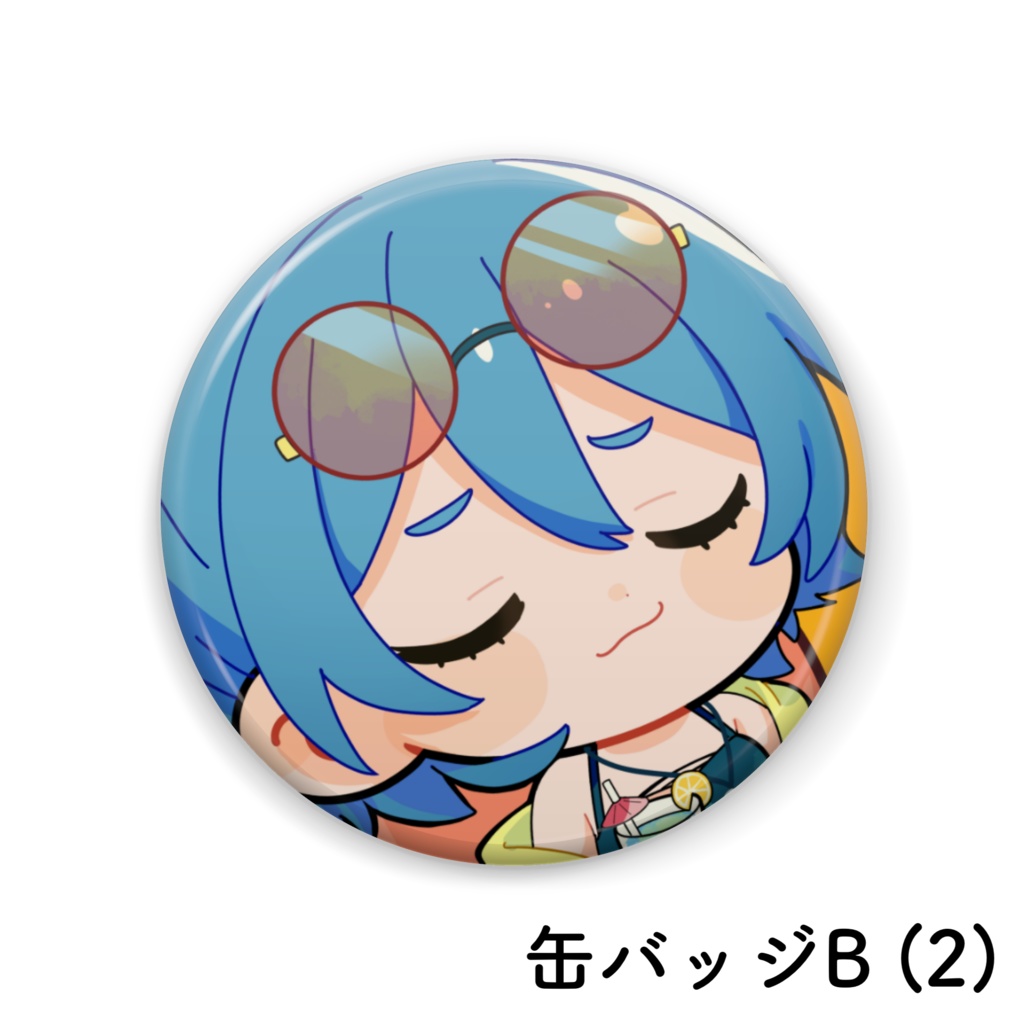 パラソルサイダー 缶バッジB