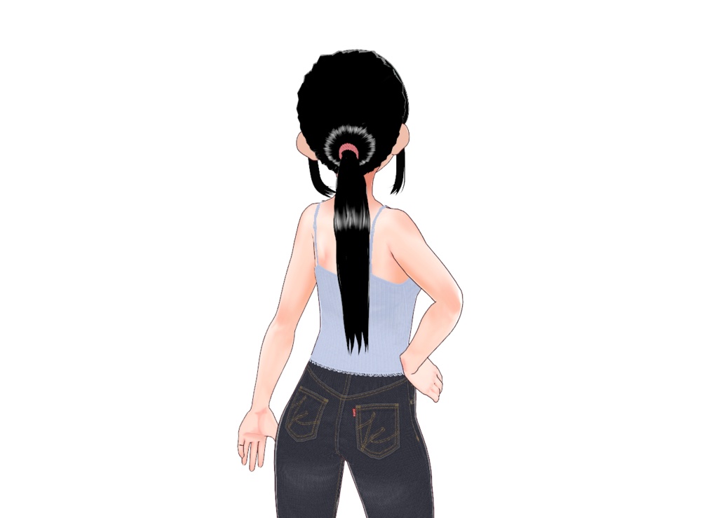 VRoid用 ポニーテール髪留めゴム（2個セット）