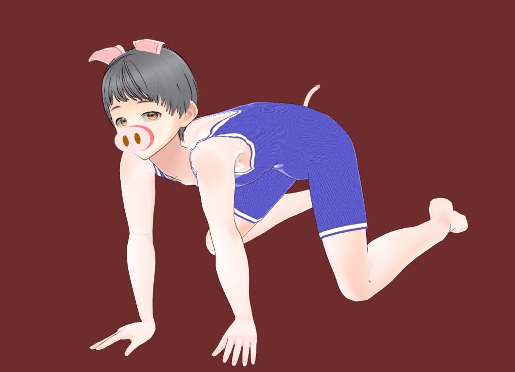 コスプレ用豚ちゃんセット(耳、鼻、シッポ)