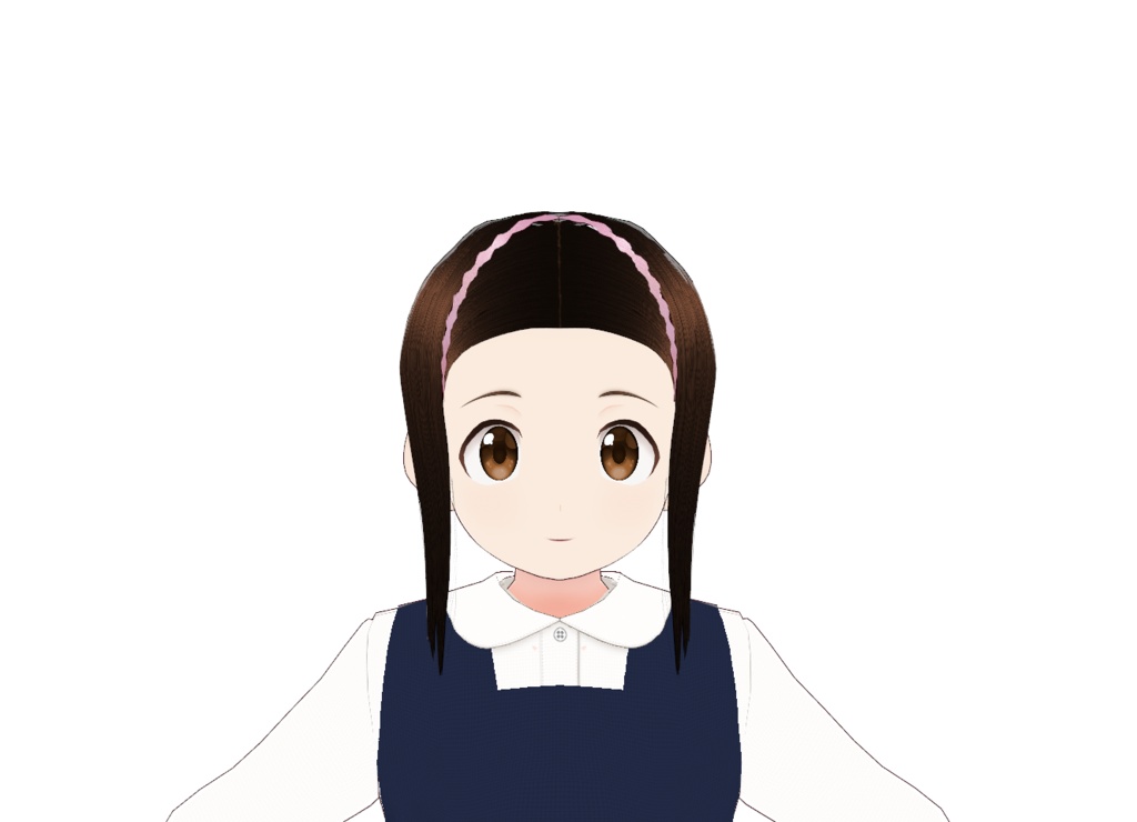 学生風ローポニーテール