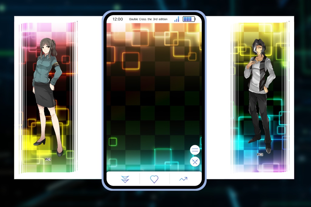 【DX3rd素材】スマホ風ココフォリア素材