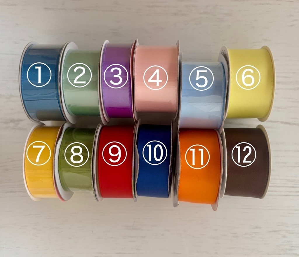 リボンバッグチャーム/ホワイト×選べるカラー