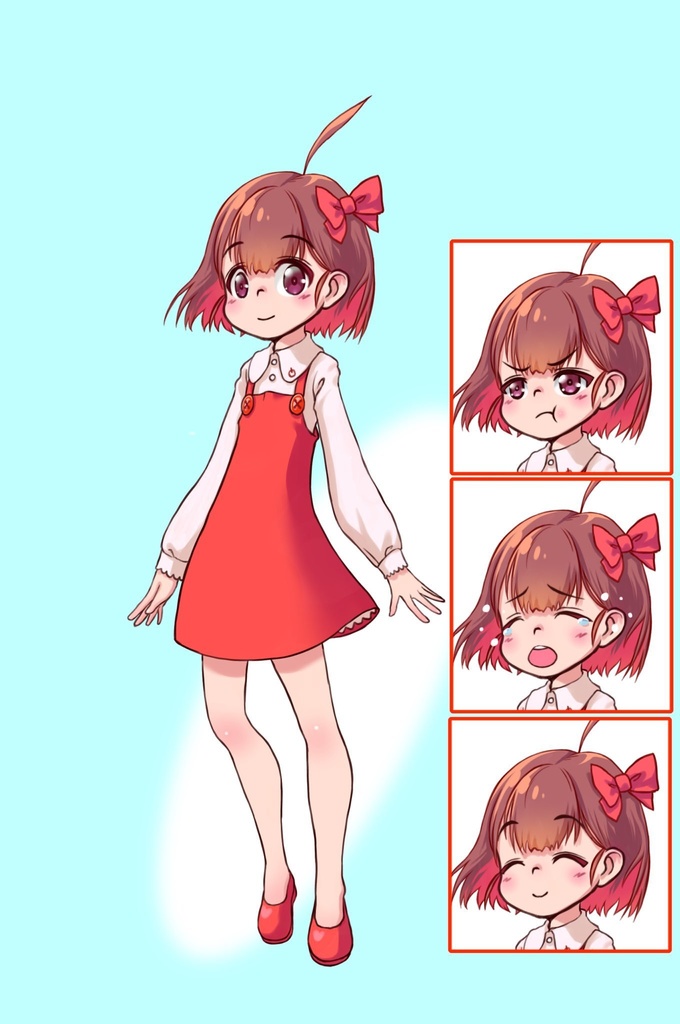 TRPG用立ち絵『赤い女の子』