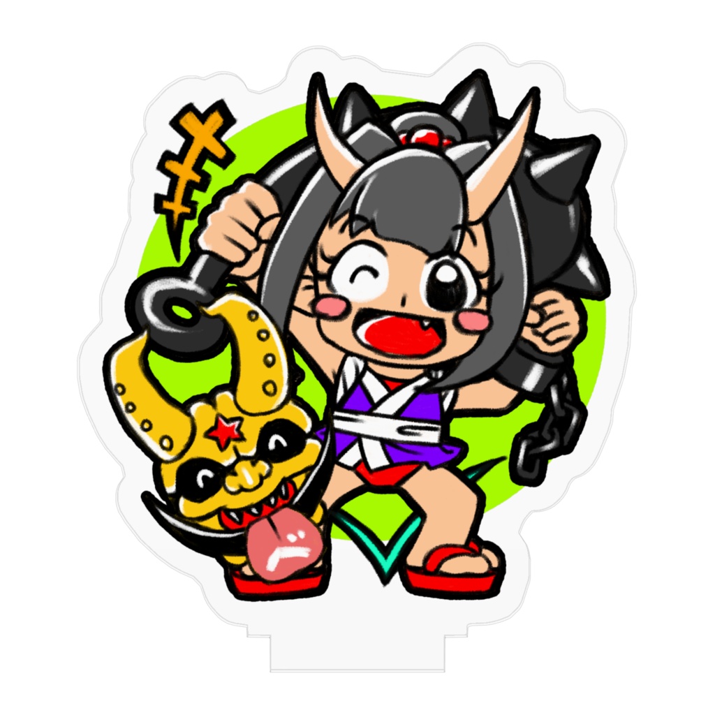 鬼のかさねちゃんのアクリルフィギュア