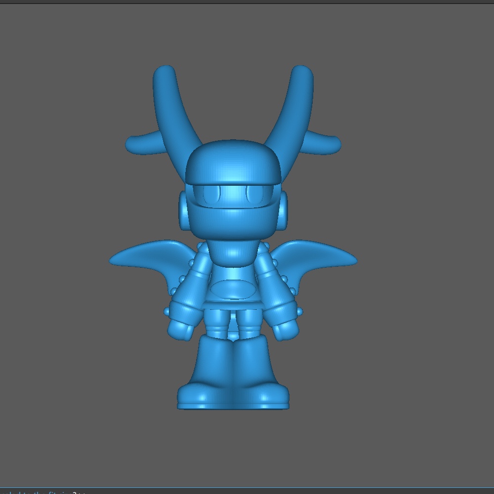 スペースドラゴン娘の3Dプリンター用データ(.stl) - ゲルタック商店 - 2/4