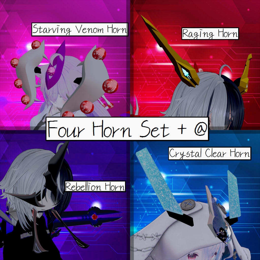 Four horn Set + @