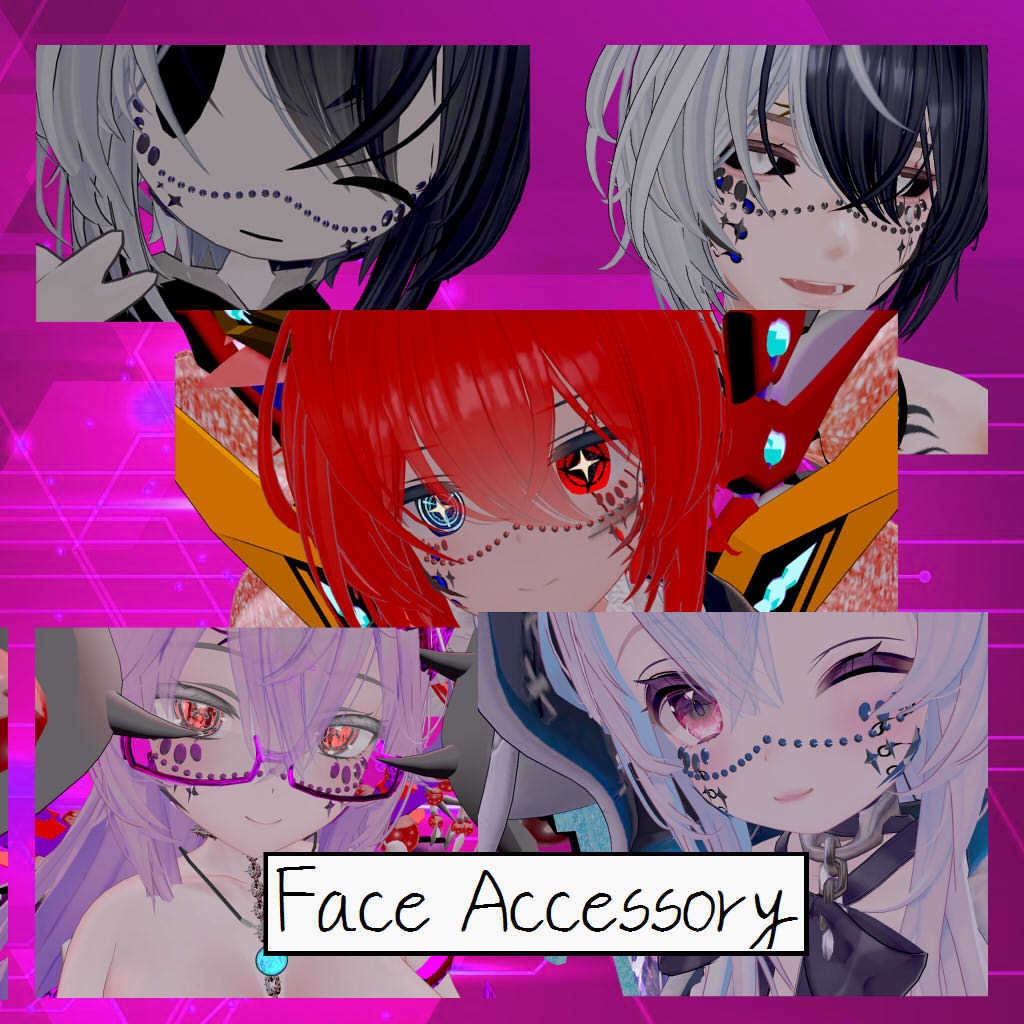 【5アバター対応】Face Accessory