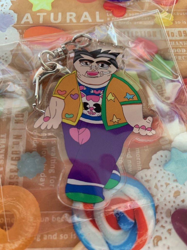 都留男アクリルキーホルダー