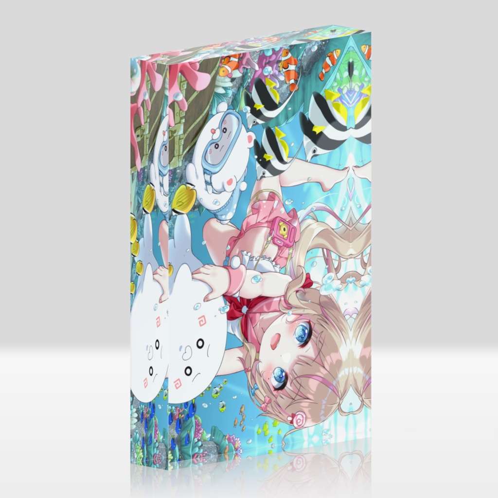 【アクリルブロック】アザラシダイビング