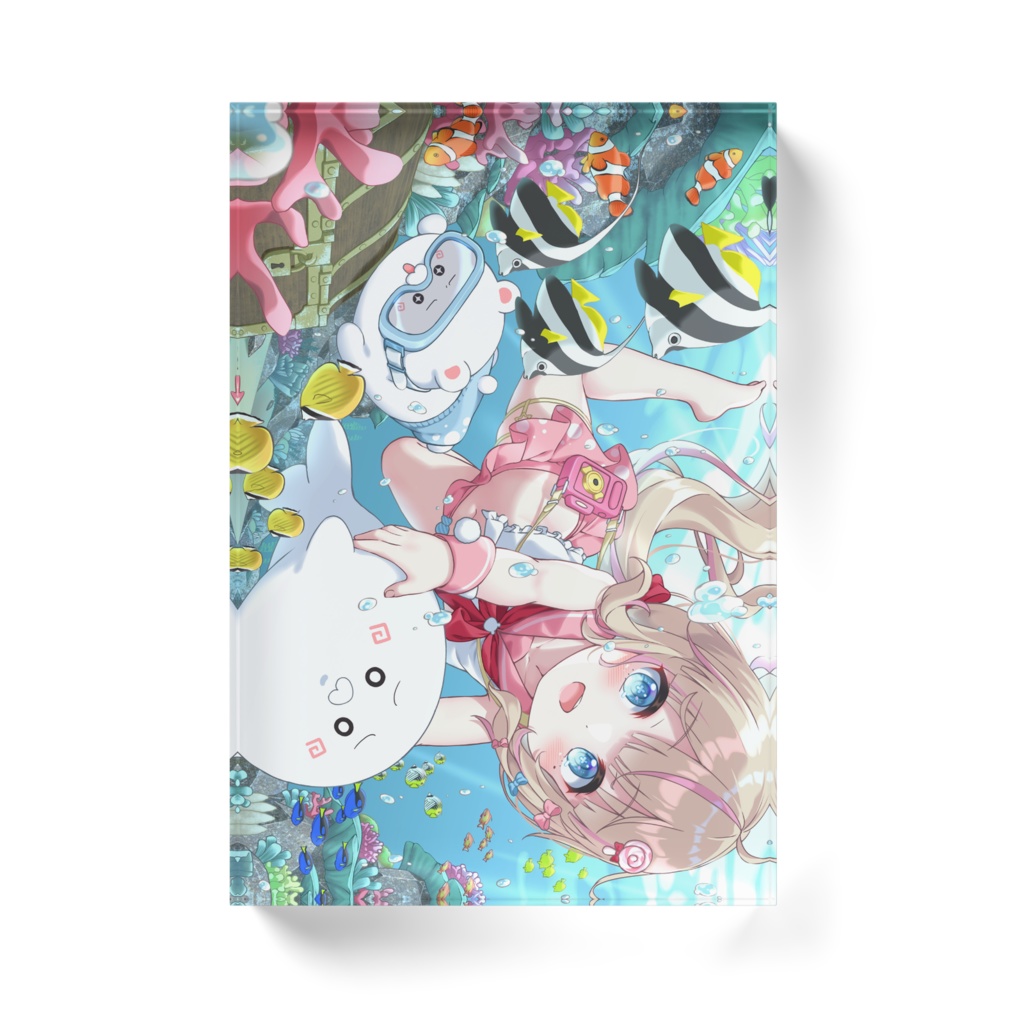 【アクリルブロック】アザラシダイビング