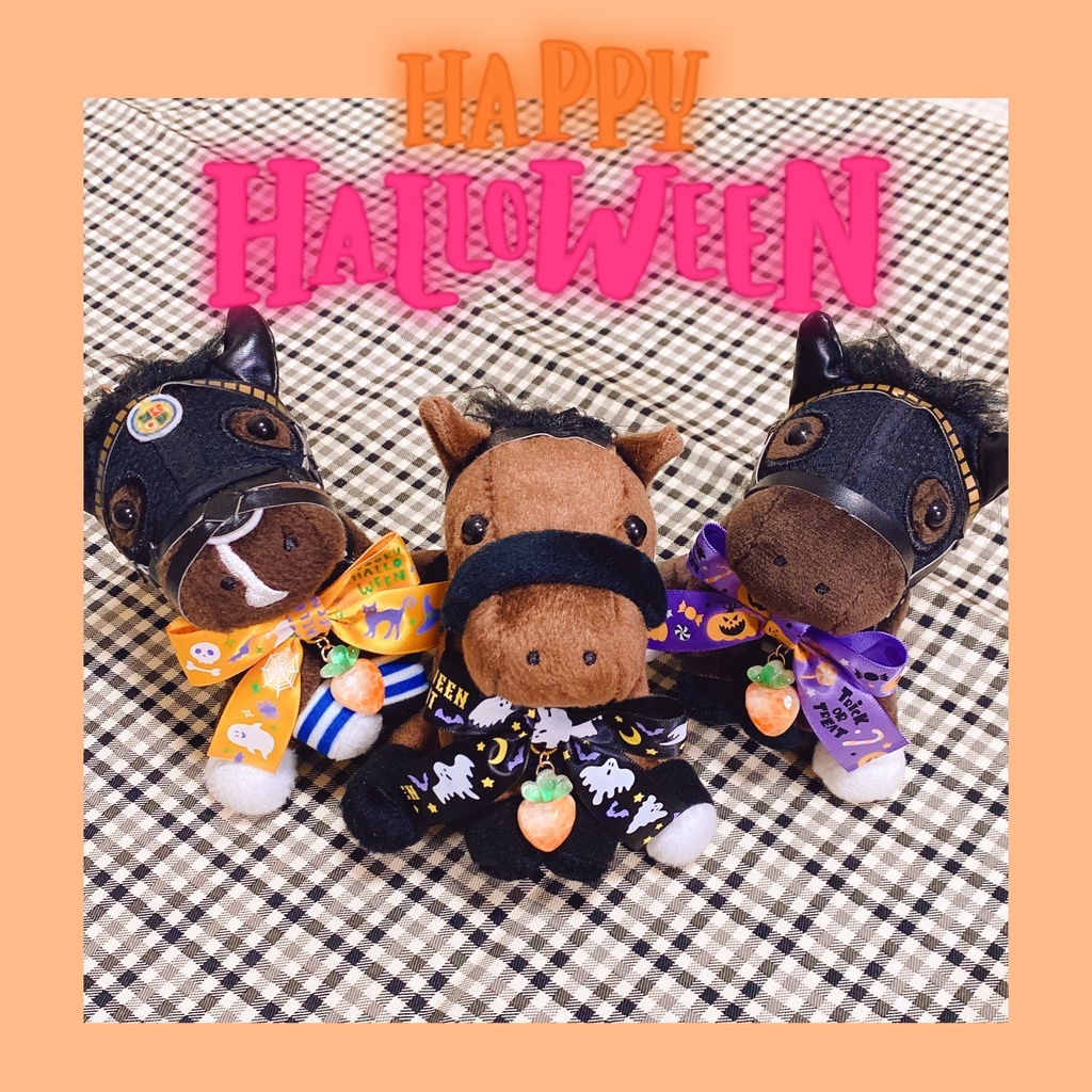 おウマのハロウィンおめかしリボン🥕