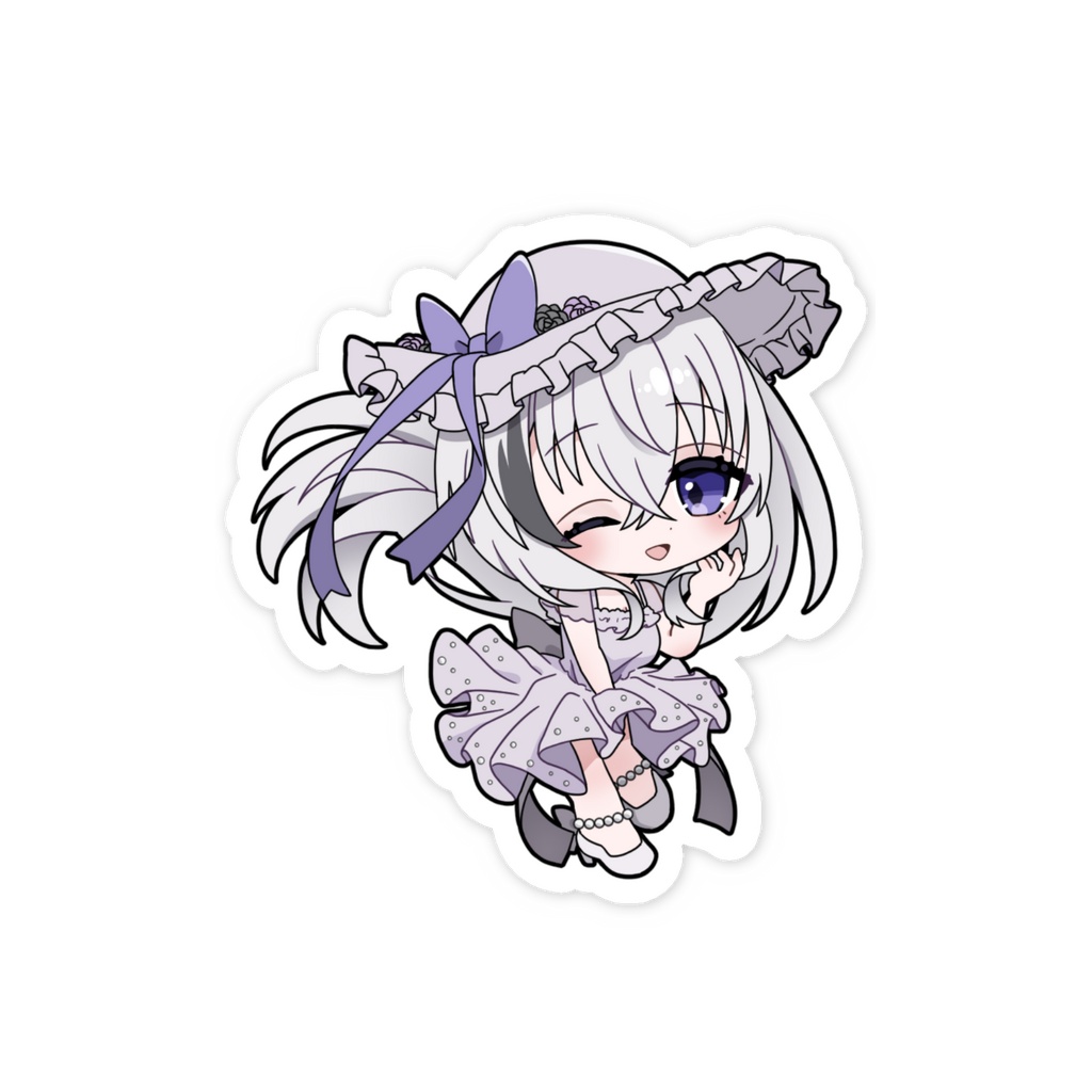 サマードレスちびしえるステッカー