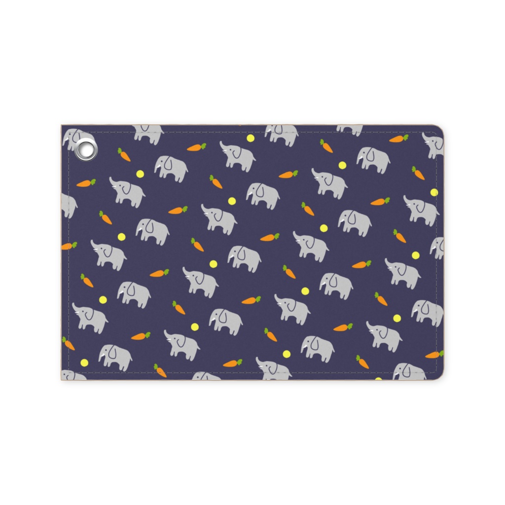 ぞうとにんじんのパスケース