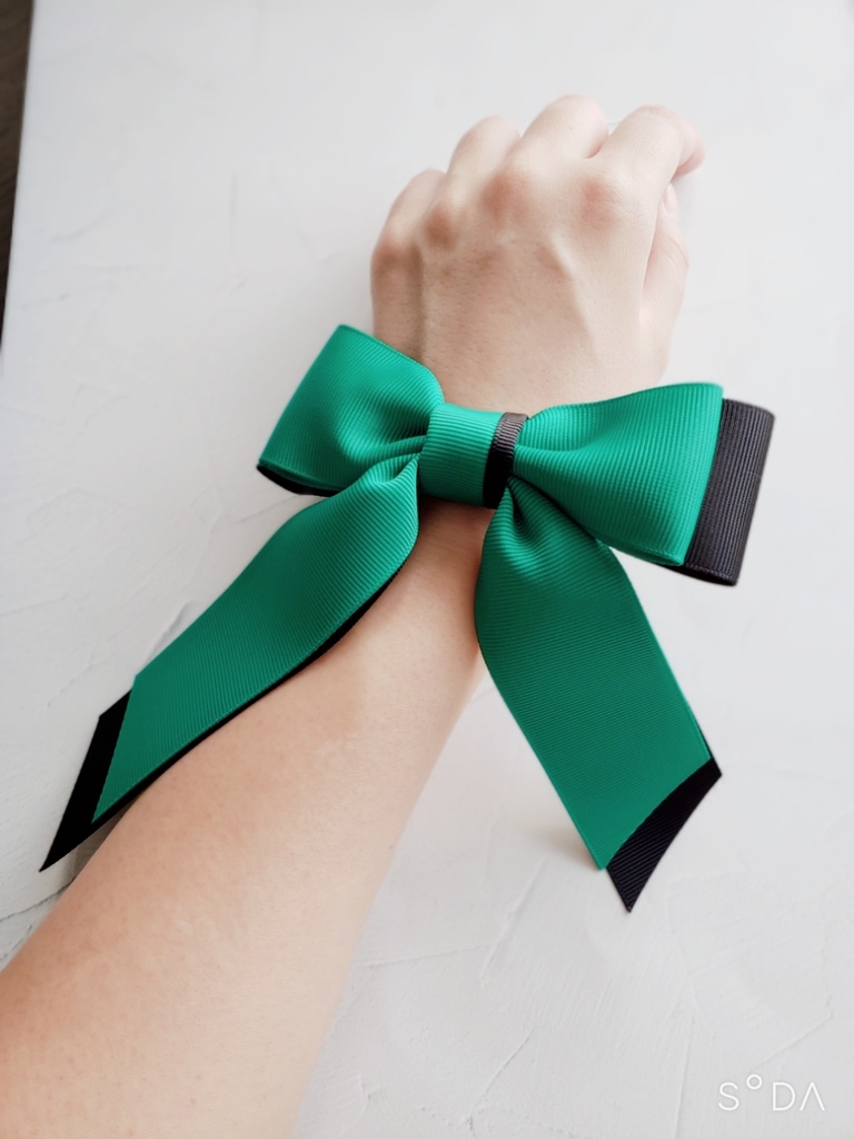 伊黒小芭内モチーフ/リボンヘアゴム