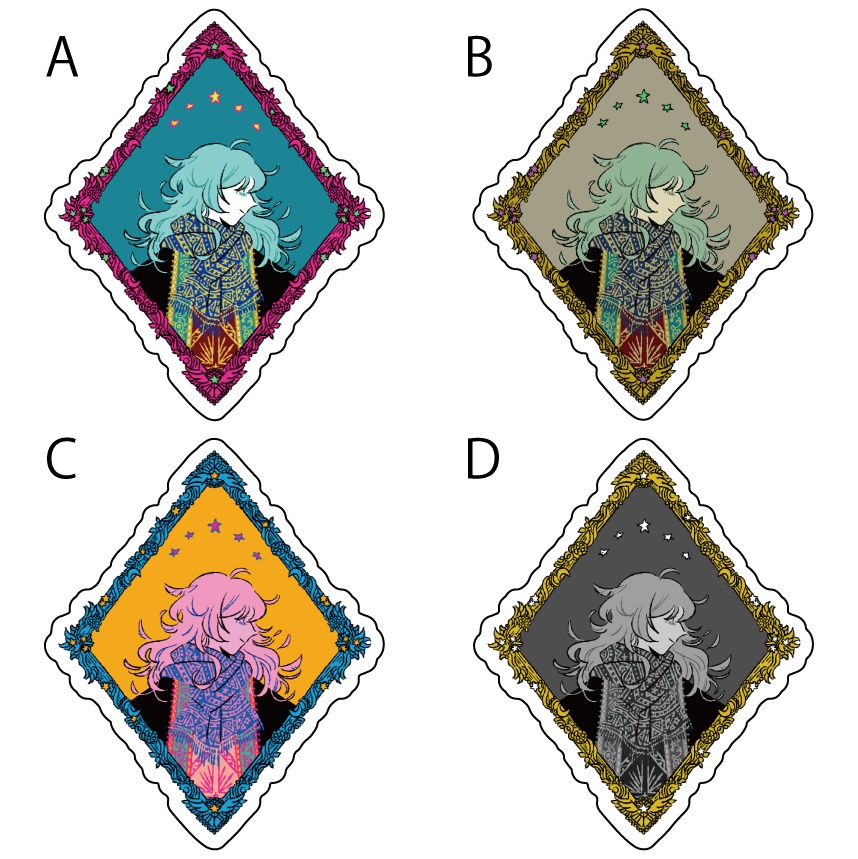 アクリルブローチ