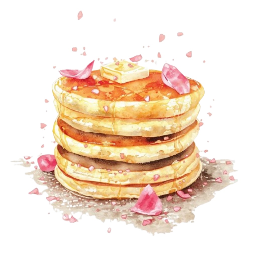 アンティークピンクのカフェ素材10点セット|水彩画風クリップアート|PNG