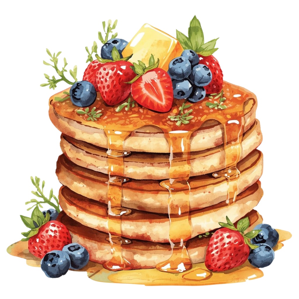 カフェ素材10点セット|アンティークグリーン|水彩画風クリップアート|PNG