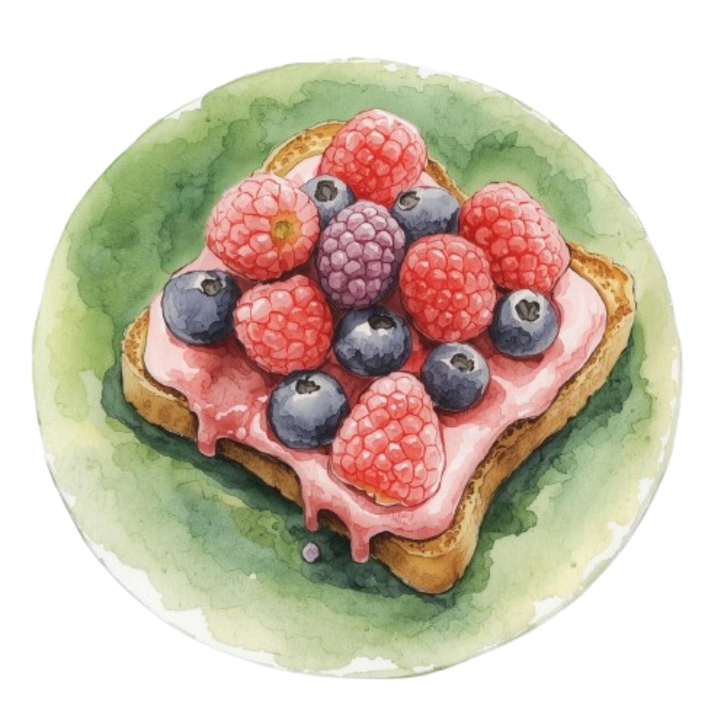 カフェ素材10点セット|アンティークグリーン|水彩画風クリップアート|PNG