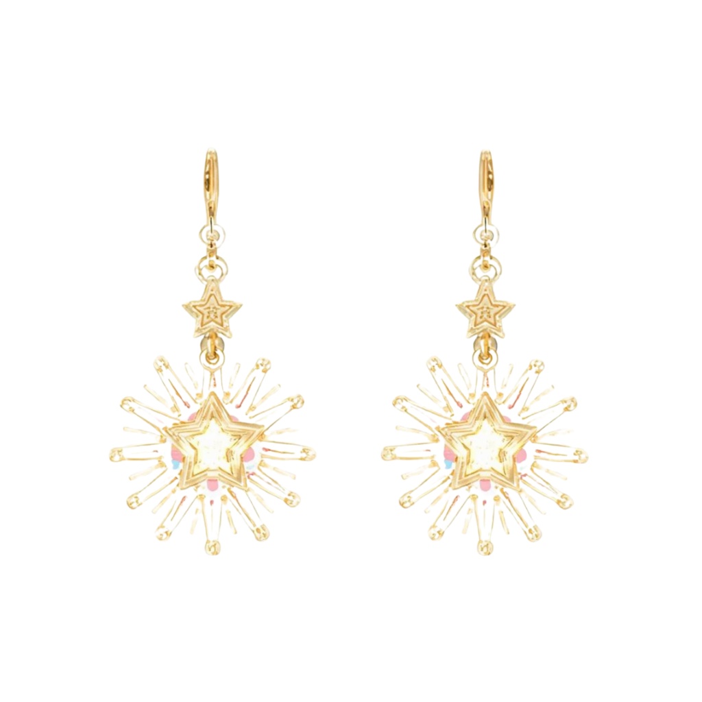 月と星アクセ素材15種セット【イヤリング・ピアス素材2】