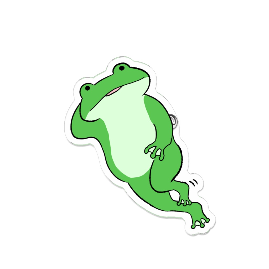 だらだらかえるバッジ