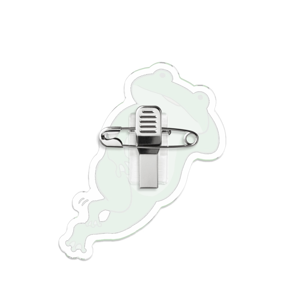 だらだらかえるバッジ