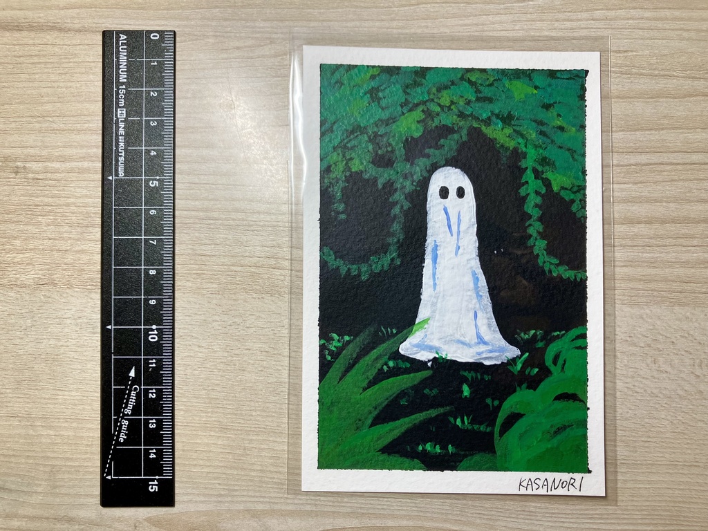 「こちらを見ている」原画ポストカード