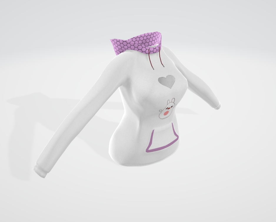 Cute Hoodie VRChat - Panda's female base