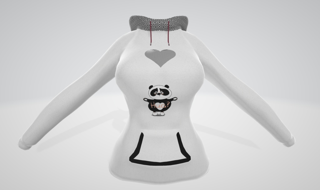 Cute Hoodie VRChat - Panda's female base